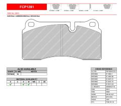 FERODO RACING FCP1281H - FERODO RACING