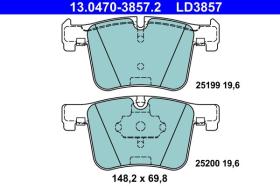 ATE LD3857 - CERAMIC PASTILLA DE FRENO