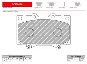 FERODO RACING FCP1456H - JGO PASTILLAS FRENO FERODO RACING