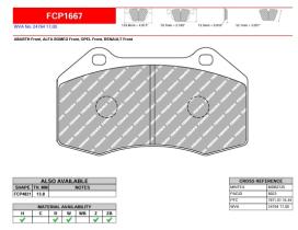 FERODO RACING FCP1667G - FERODO RACING