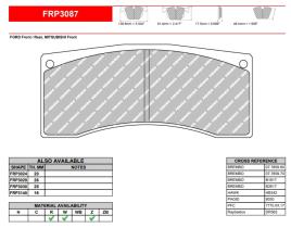 FERODO RACING FRP3087Z - JGO PASTILLAS FRENO FERODO RACING
