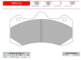 FERODO RACING FRP3114H - JGO PASTILLAS FRENO FERODO RACING