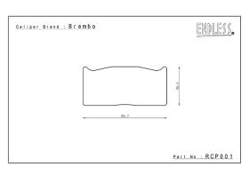  RCP001N35S - JGO PASTILLAS FRENO ENDLESS