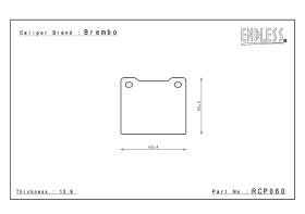  RCP060N35S - JGO PASTILLAS FRENO ENDLESS