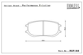ORECA RCP166ME20 - JGO PASTILLAS FRTENO ENDLESS