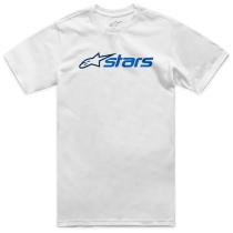 ALPINESTARS 1214731082760XXL - CAMISETA ALPINESTARS BLAZE 2.0 BLACA/AZUL/AZUL T.XXL