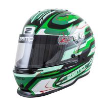 HELMET HE753C4954 - CASCO ZAMP NEGRO/VERDE T.54
