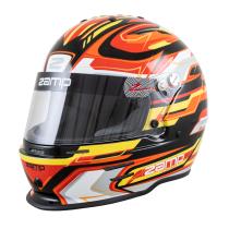 HELMET HE753C4256 - CASCO ZAMP NEGRO/ROJO T.56