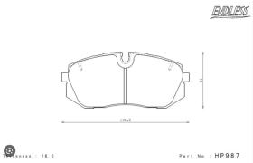 ORECA HP987MX87 - JGO PASTILLAS FRENO ENDLESS