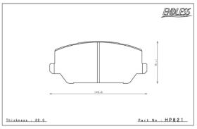 ORECA HP821MX87 - JGO PASTILLAS FRENO ENDLESS