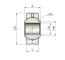 ORECA SSA14X50 - ROTULA UNIBAL 14MM